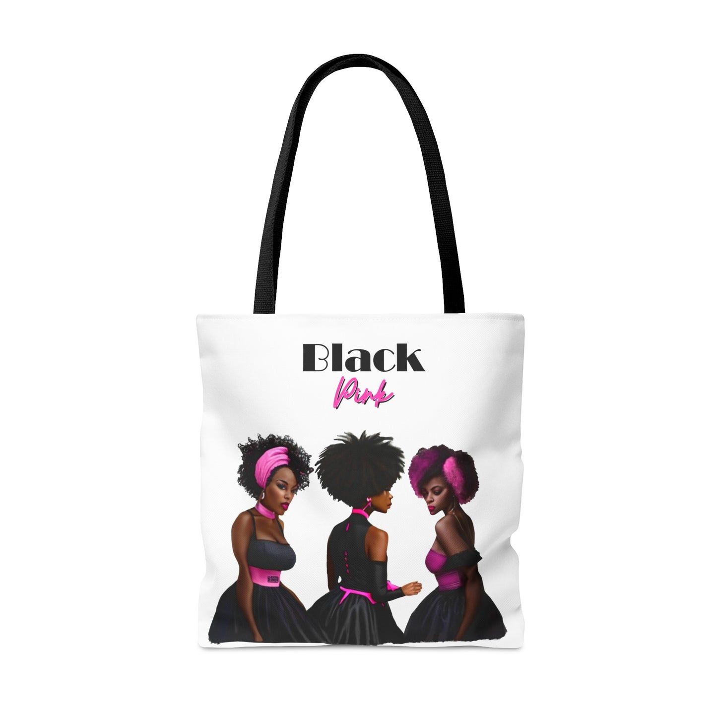 Black Pink Tote Bag