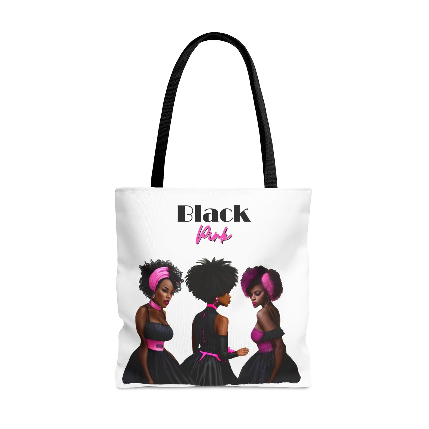 Black Pink Tote Bag