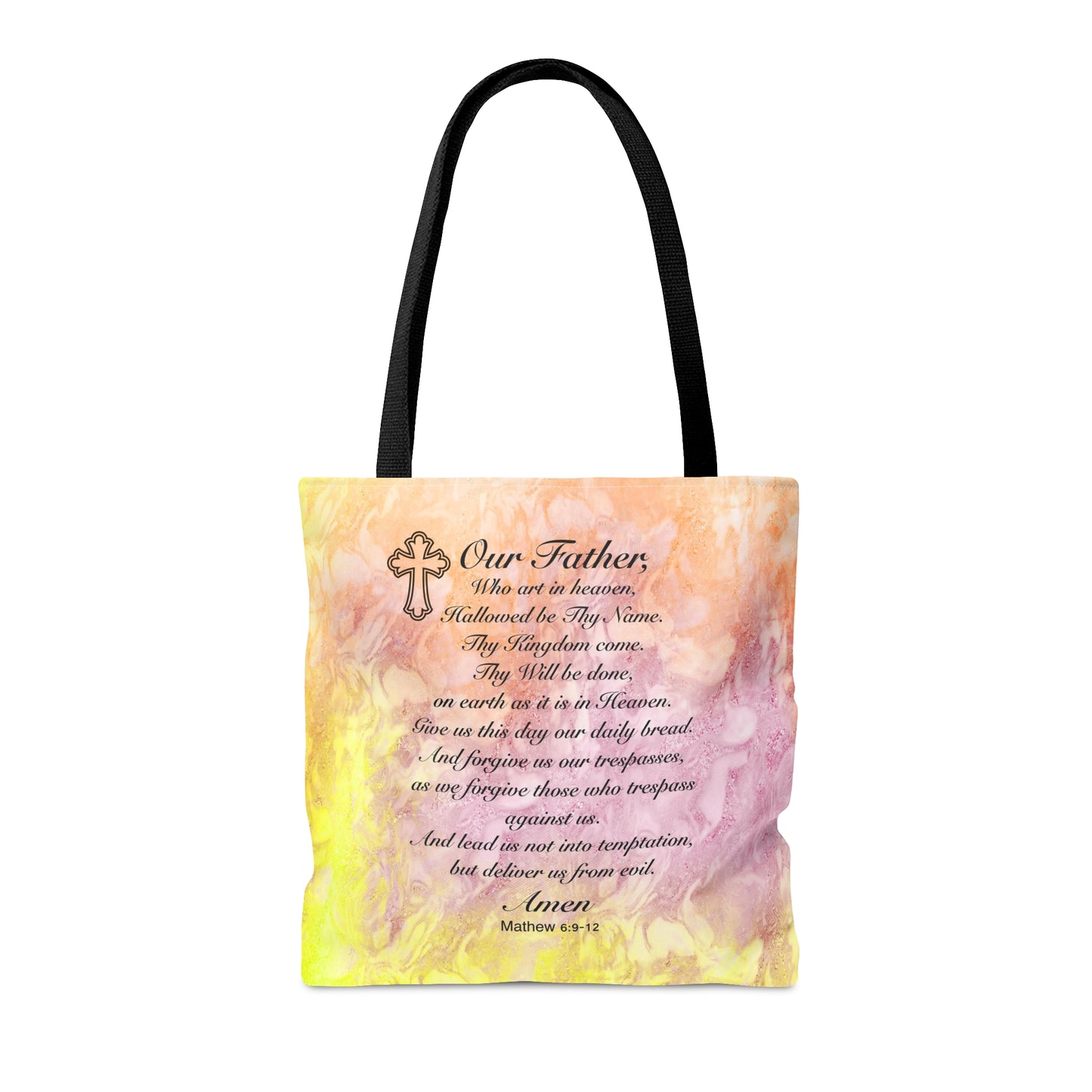 The Lord’s Prayer Strawberry Lemonade with Peach Tote Bag
